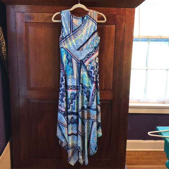 Chico’s handkerchief hem sleeveless dress - Picture 2 of 5